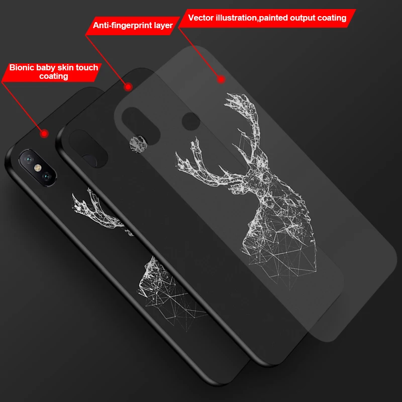 3D DIY Окрашенный черный чехол для Huawei P8 P9 Lite 2017 Силиконовый ТПУ Honor 8 Nova 5 5i Pro Чехлы