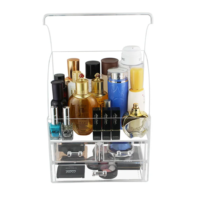 transparent acrylic make up jewelry storage box removable household makeup organizer box organizer hot sell free global shipping