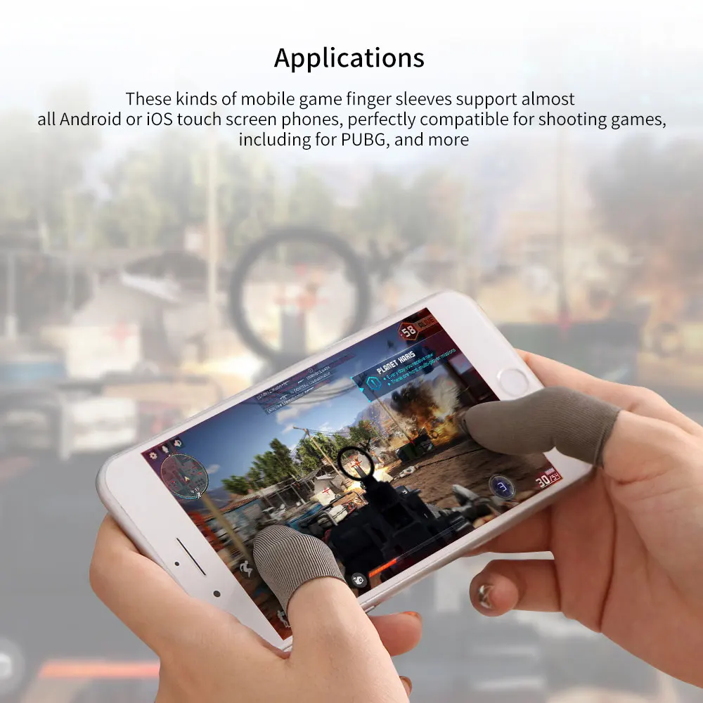 Игровые перчатки с защитой от пота дышащий рукав для мобильного телефона геймпад