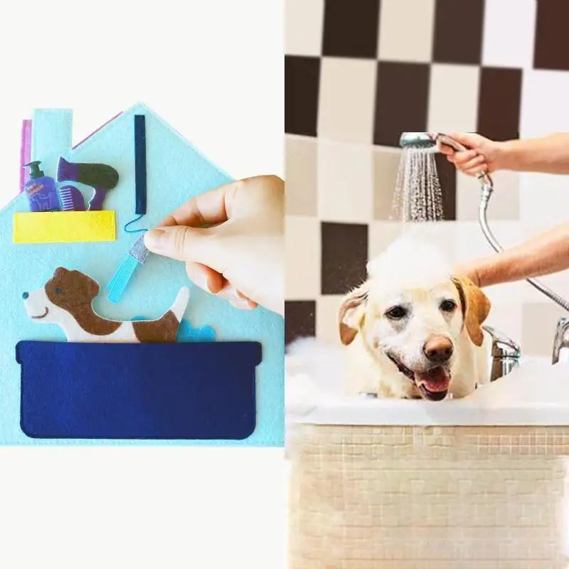 

Montessori Children's Educational Toys Local Tyrant Cloth Book Tears Not Rotten Baby Early Education Pet Hospital