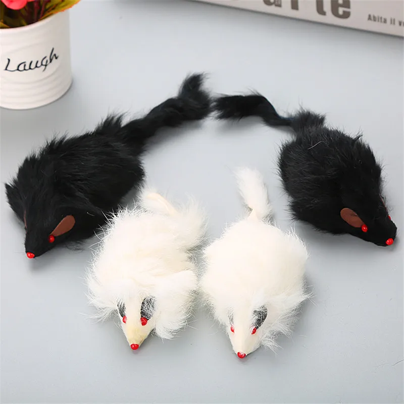 Кошка игрушка ложная плюшевая мышь Форма Мини забавная для игры домашних