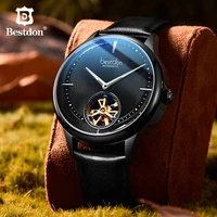 bestdon watches men fashion sport 2019 luxury brand automatic mechanical waterproof stainless steel leather watch gifts relogio