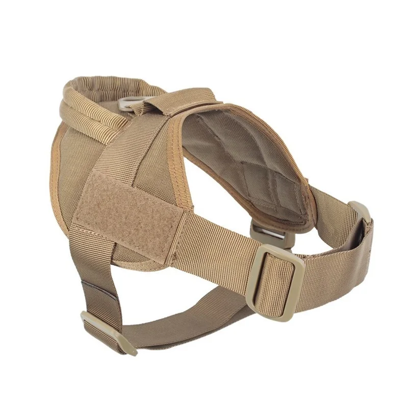 

Tactical Big Dog Harness Chest Cat Vest German Shepherd Pet Pectoral Collar Nylon Adjustable Training For Medium Large Doggie
