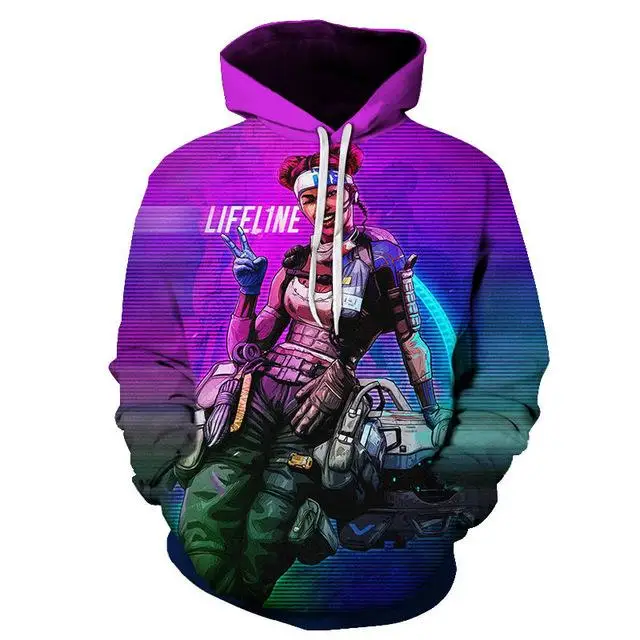 Apex legend Мужская/Женская толстовка с 3D пуловером Мужская и Женская Повседневная Толстовка с капюшоном осенняя и зимняя модная повседневная куртка - Цвет: WNT-274