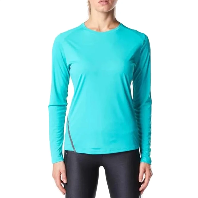 Женская Солнцезащитная футболка с длинными рукавами UPF 50 + Топ для выступлений на