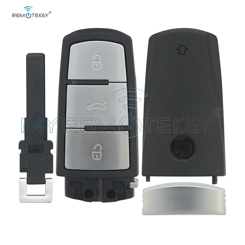 Чехол Remtekey для автомобильного ключа без ключа для VW Volkswagen Magotan Passat CC 2005-2010 3C0 959 752BA 3 кнопки