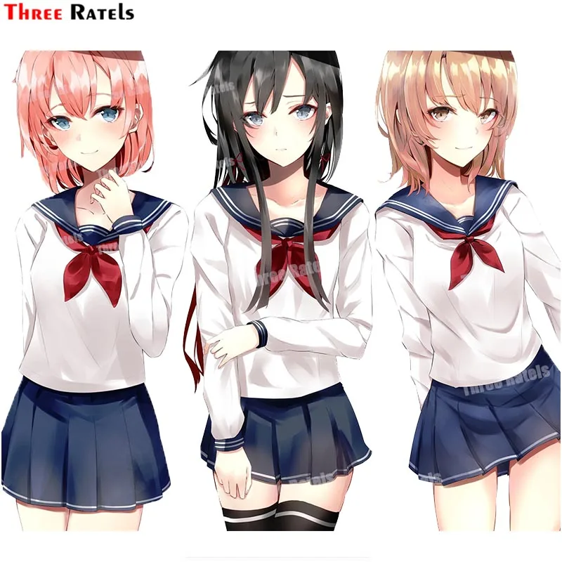 

Наклейка на автомобиль Three Ratels A59 Yuigahama Yui Yukinoshita Yukino и Isshiki Iroha Yahari Ore No Seishun Lovecome Wa