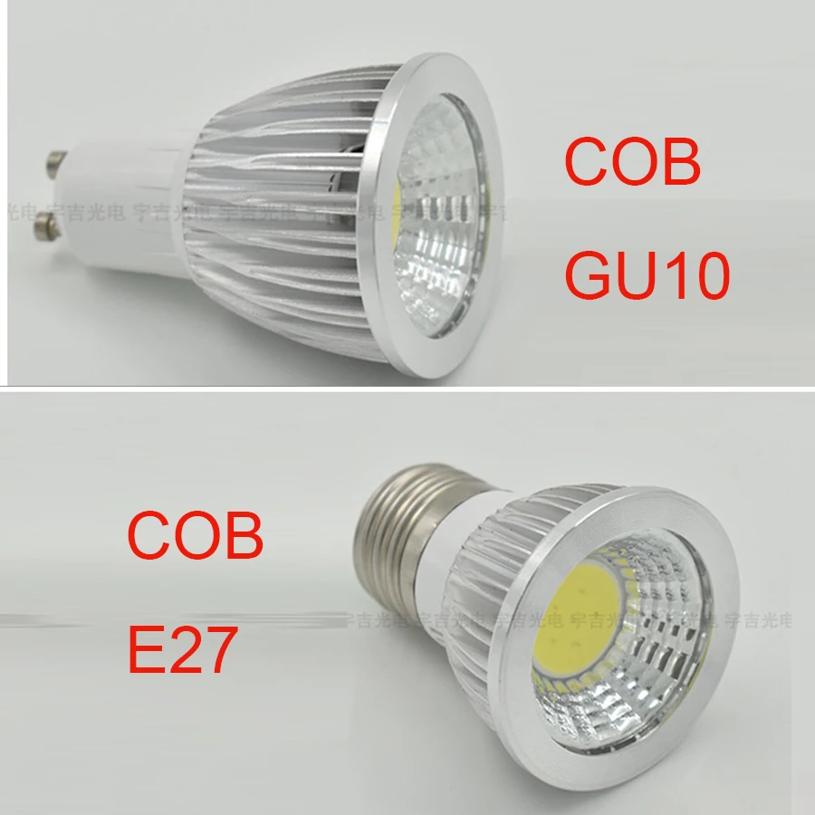 

1Pcs LED COB Bulb Light Cup E27 E14 GU10 GU5.3 MR16 3W 5W 7W AC 85-265V DC 12V For Spotlight Warm/Cool White GU 10 downlight