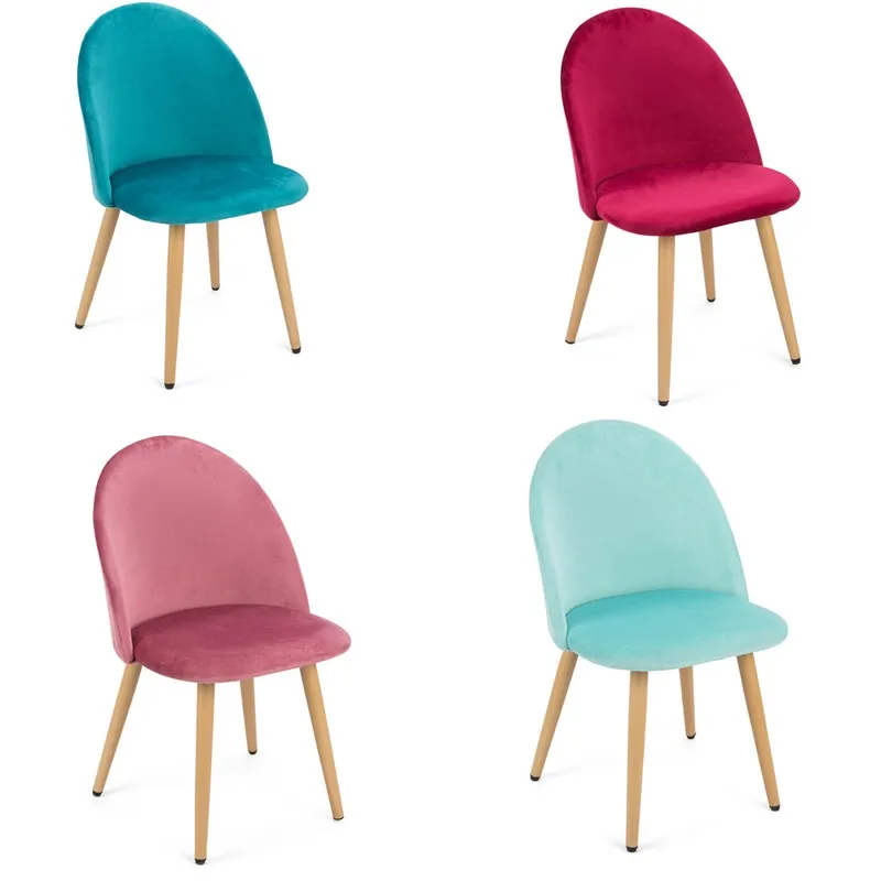 

2 pcs Short Back Dining Chairs Cover Furniture Stool Curved Seat Slipcover Stretch Coffee Shop Restaurant Table Small Seat Cover