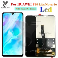 23121080 original lcd with frame for huawei p30 lite lcd display screen for huawei p30 lite screen nova 4e mar lx1 lx2 al01