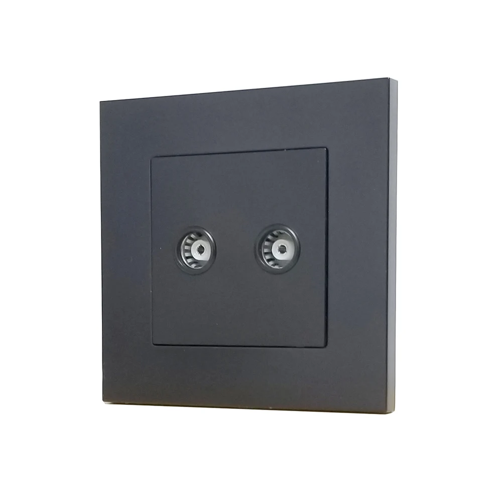 Настенная ТВ-антенна с посеребренным покрытием черная панель из поликарбоната