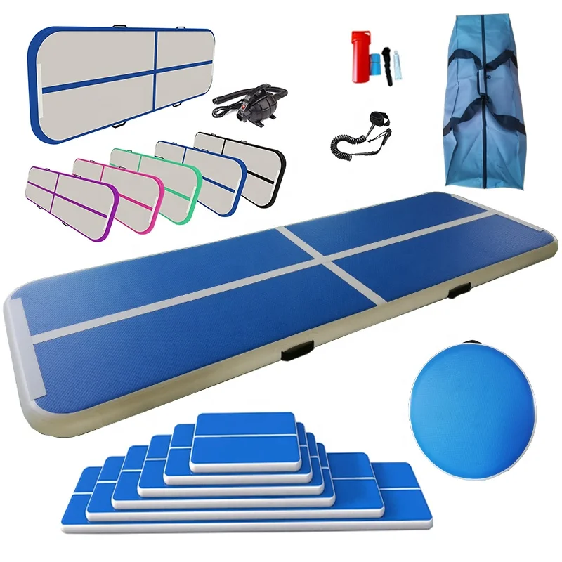 

Portable Airtrack With Free Pump For Gymnastics Training Mattress 3M/4M/5M Inflatable Air Gym Mat Track Floor DWF Tumbling Mat