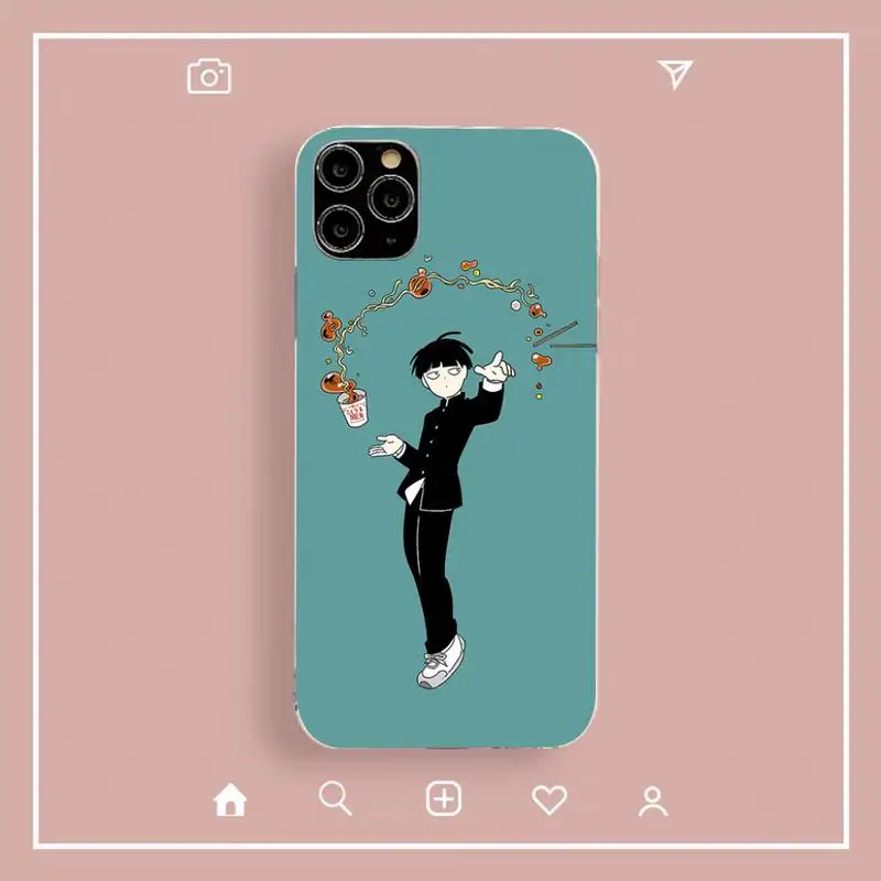 Mob psycho 100 Shigeo Kageyama anime Phone Case for iphone 13 8 7 6 6S Plus X 5S SE 2020 XR 11 12mini pro XS MAX