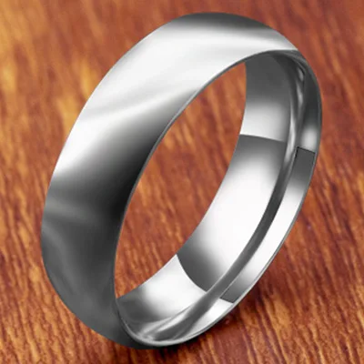 6mm Bright-silver Модные Простые матовые кольца из нержавеющей стали 316L для женщин, ювелирные изделия,, вечерние, подарок, Прямая поставка - Цвет основного камня: 6mm Bright-silver