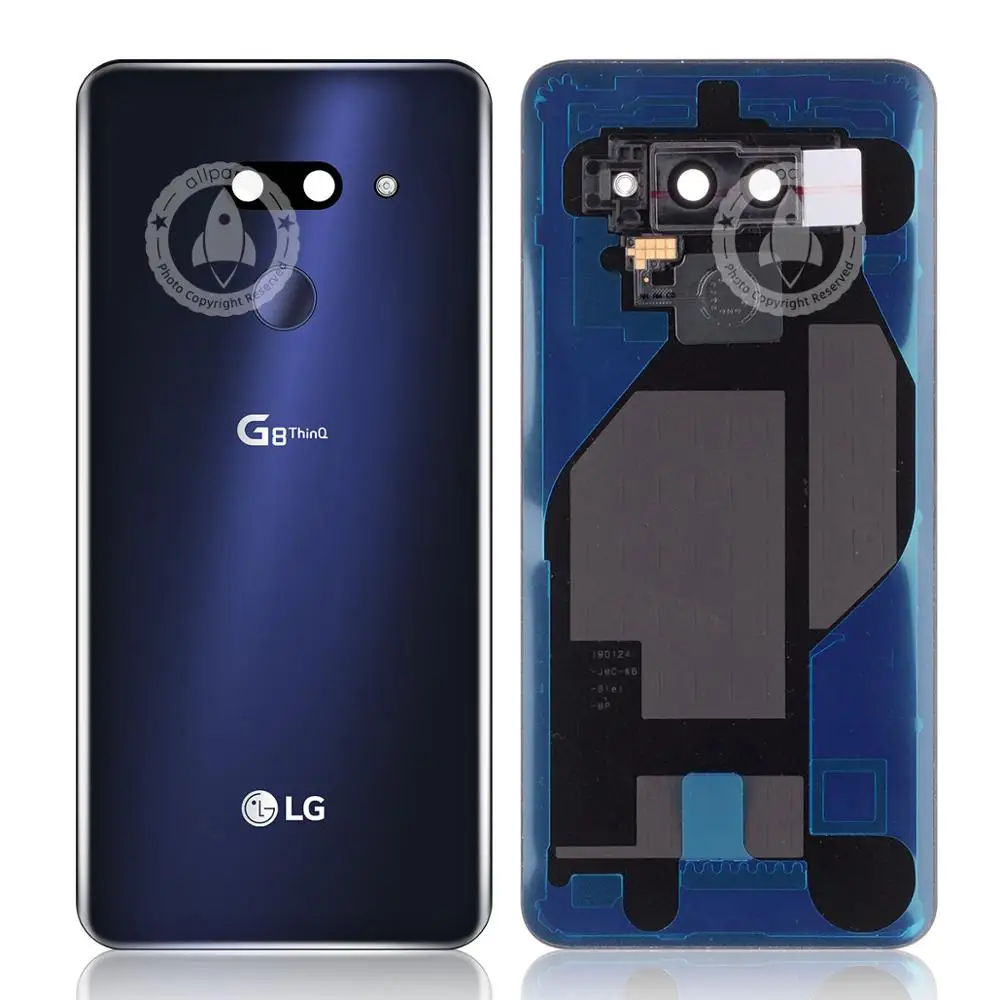 Blue Новая Оригинальная задняя панель корпуса для LG G8 задняя крышка стеклянная Батарейная дверь для LG G8 ThinQ G820 G820N задняя крышка Запасные части - Цвет: Blue