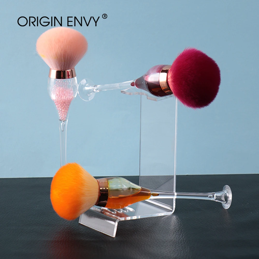 

ORIGIN ENVY Large Red Wine Foundation Powder Blush Brush Professional Make Up Brush Tool Set Cosmetic Very Soft Big Size