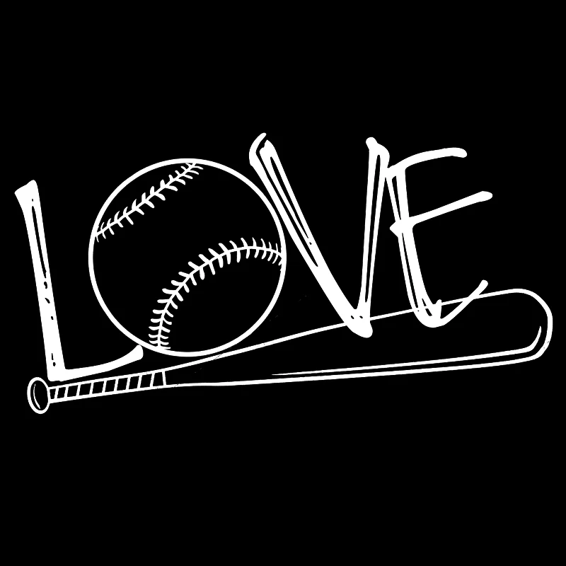 

15*7.8cm Car Decal Baseball LOVE Funny Car Window Bumper Novelty JDM Drift Vinyl Decal Sticker