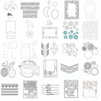 animals flower a z letter watermelon pineapple round square lace metal cutting dies stencils new hot sale make cards scrapbook