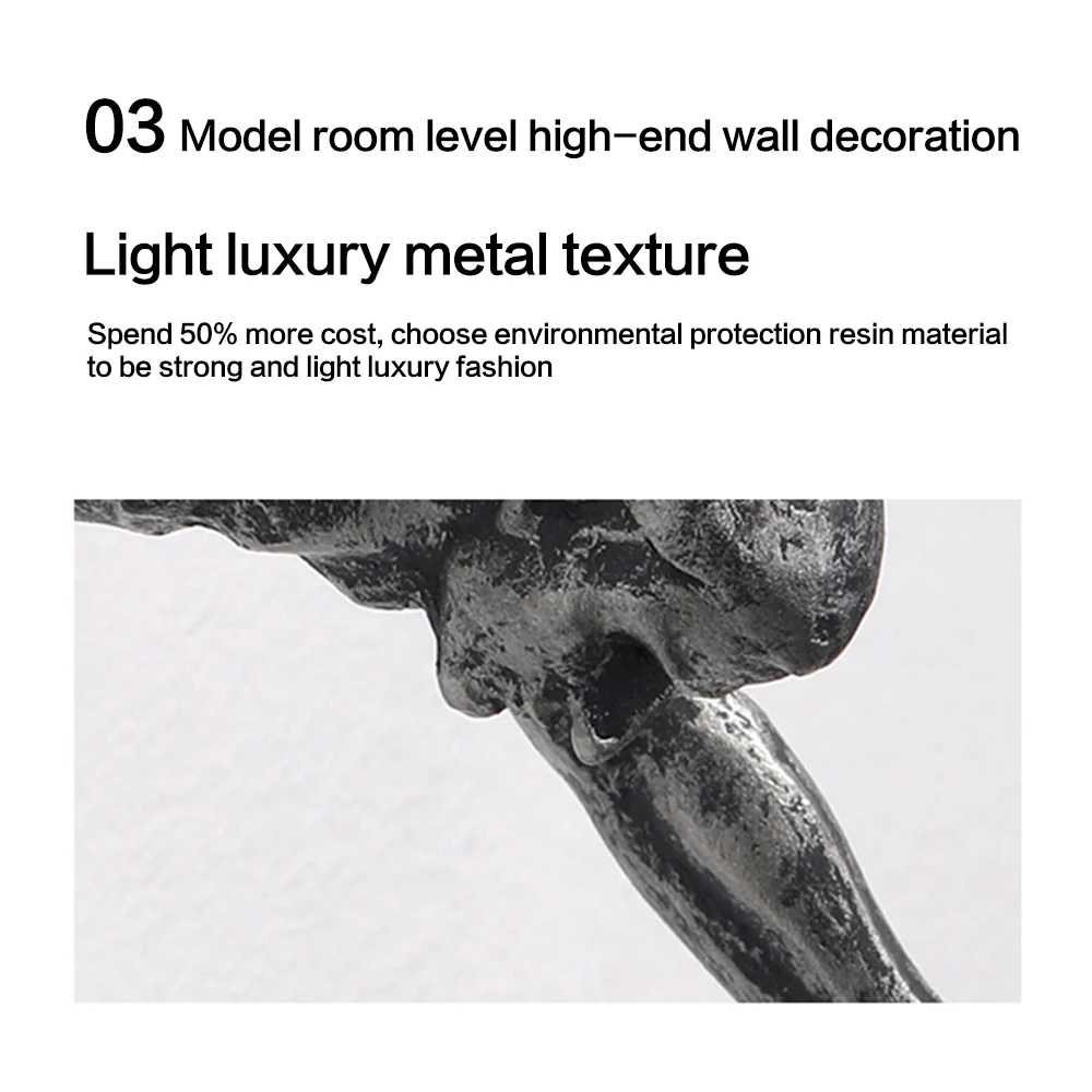 

Creative Rock Climbing Men Sculpture Wall Hanging Decorations Resin Statue Figurine Crafts Home Furnishings Decor Accessories