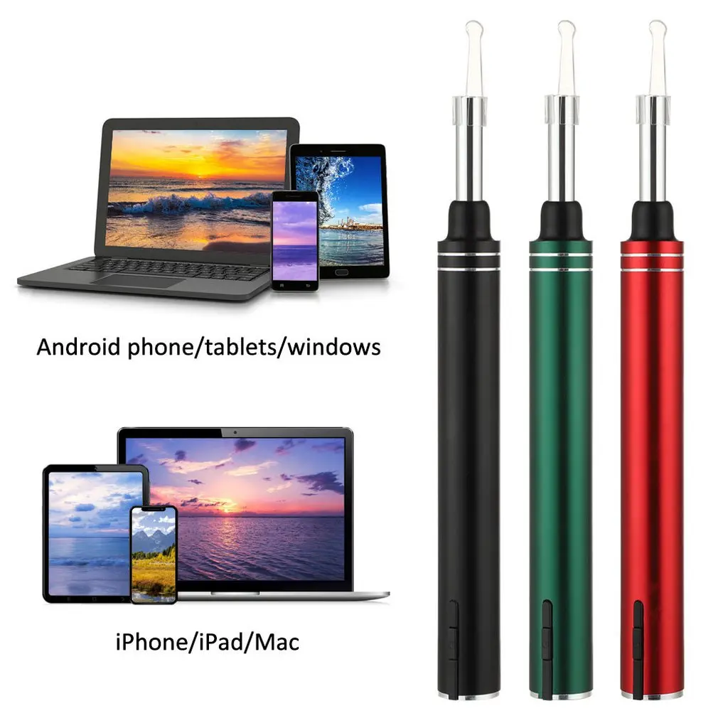 

Wireless WiFi Visual Ear Speculum 5.5 Mm With LED Light For Mobile Phone Universal Cleaning Earwax Bright