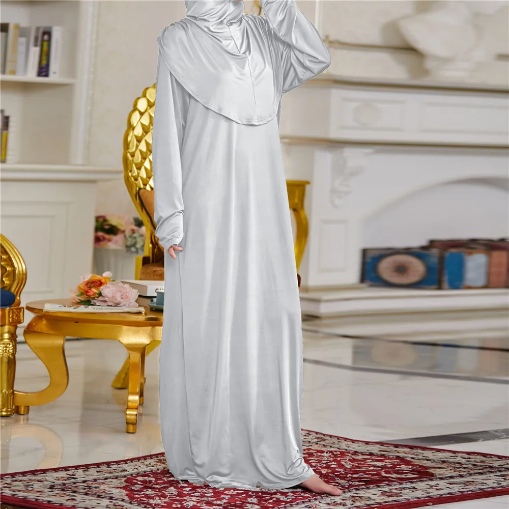 Рамадан ИД с капюшоном мусульманский женский хиджаб платье молитва одежды джилбаба Абая с длинным жен Djellaba Femme абайя Исламская одежда никаб