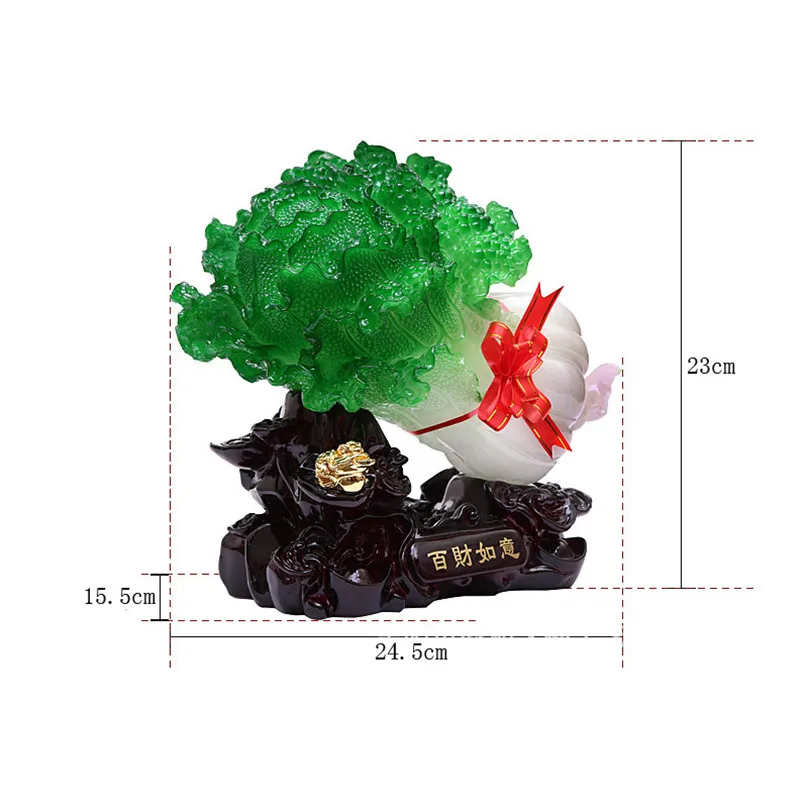 

Fortune Wish Cabbage Places Cabinet Of Small Cabbage Sitting Room Wine To Decorate Copy Jade Resin Handicraft Factor