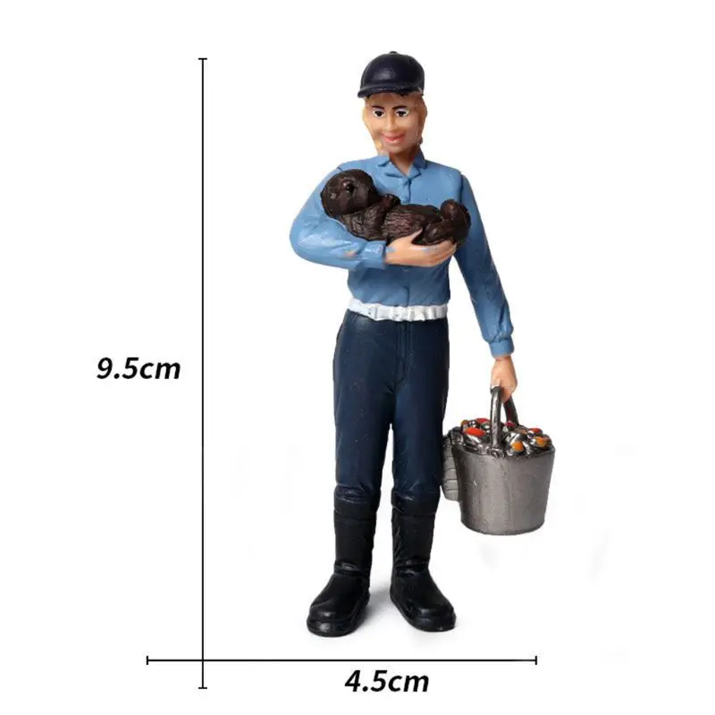 

1:25 Scale Farm Human Figure Worker Model Resin Miniature 3.5in-2.8in P15C