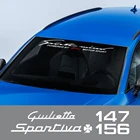 Автомобильные аксессуары для Alfa Romeo Giulia Giulietta 159 156 MITO Stelvio 147 Спортивная Автомобильная задняя виниловая пленка наклейка