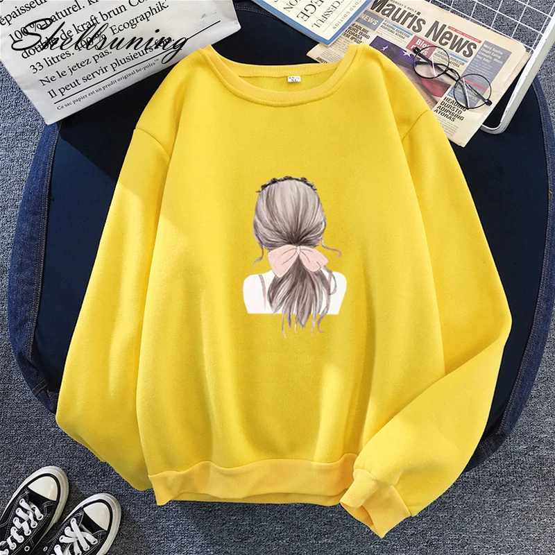 Женская укороченная толстовка с круглым вырезом Shell Suning белая и розовая Короткая