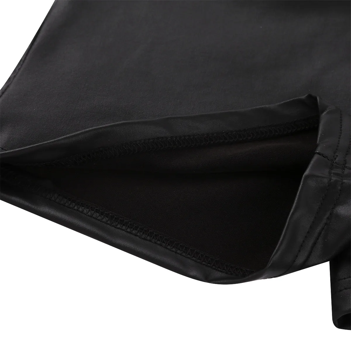 Сексуальные женские шорты с высокой талией влажные из искусственной кожи Клубная одежда узкие облегающие