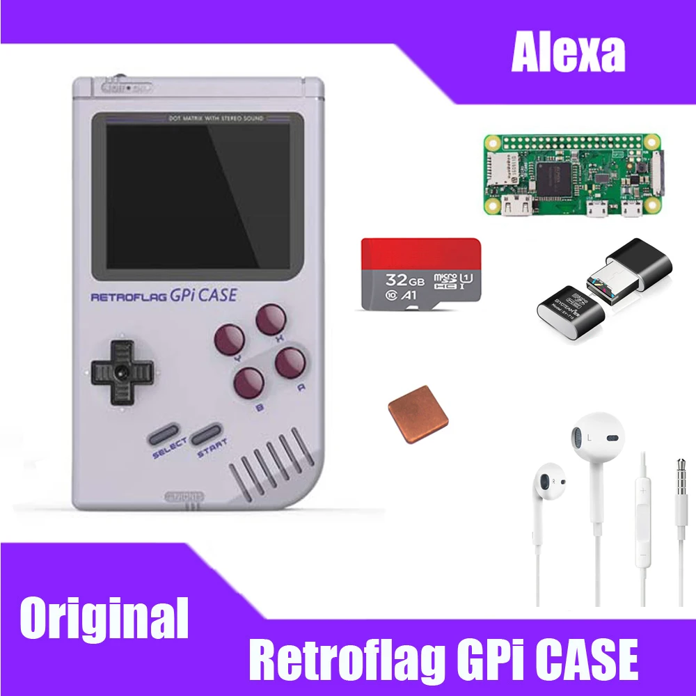 Чехол Retroflag GPi для Raspberry Pi Zero и Zero W с безопасным выключением