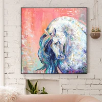 100 handpainted modern abstract horse oil painting on canvas art gift home decoration living room wall art frameless picture