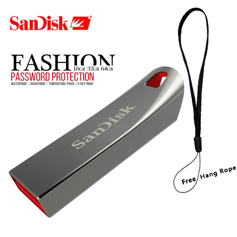 SanDisk карта памяти Ultra Flair 16 ГБ 32 64 высокоскоростная 100% оригинал|USB флэш-накопители| |