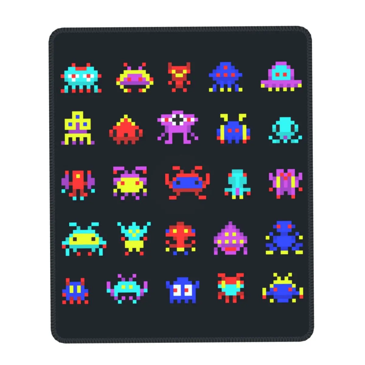 

Space Aliens Vintage Video Arcade Game Gamer Mouse Pad Non-Slip Rubber Lockedge Mousepad Office Laptop Computer PC Desk Mat