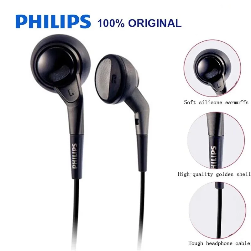 Наушники Philips с поддержкой GameAudio MP3 Loptap 3 5 мм линейный стиль для модели SHE2550