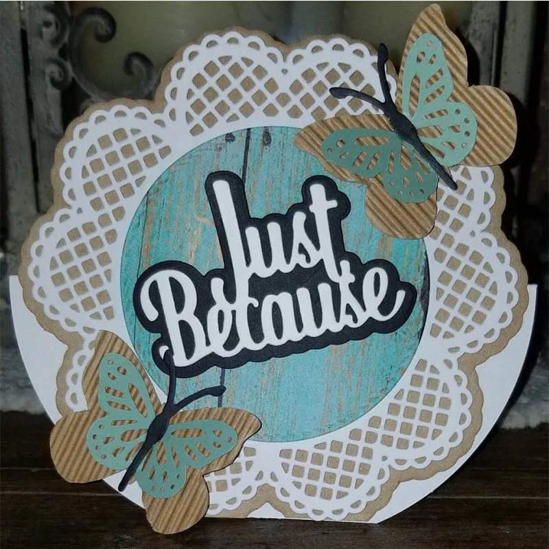 

metal cutting dies stacking thinking of you just because best wishes cut die mold for DIY Scrapbook cards crafts mould new 2019