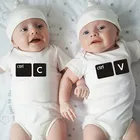 Ctrl C Crtl V близнецов одежда Twin объявление подарки для двойни Детская подарок для новорожденных, для мальчиков и девочек одинаковые близнецов Боди Одежда