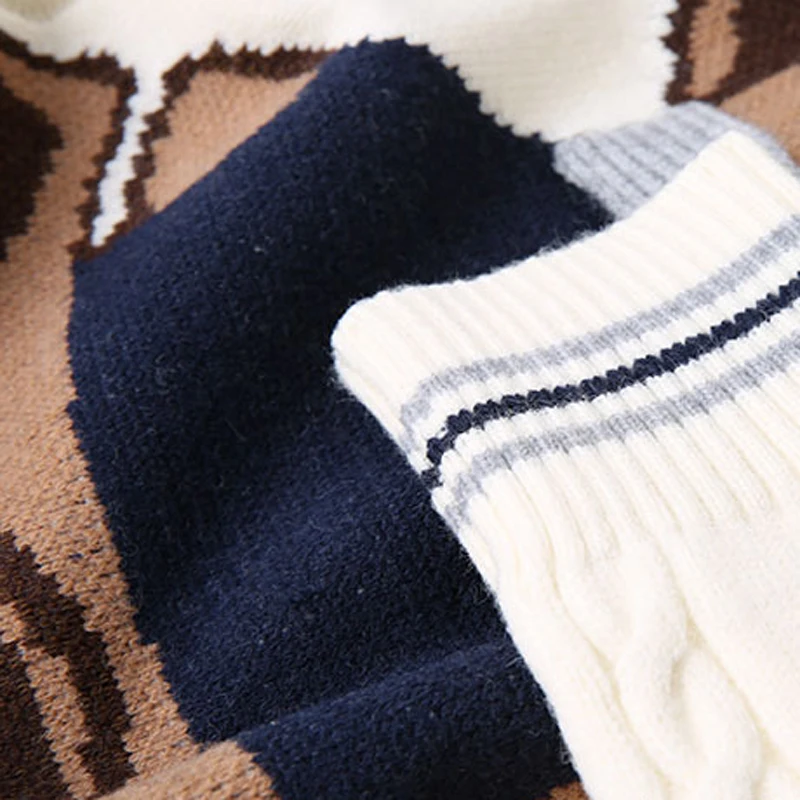 

Women Sweater Pullover Outwear Japanese Style Bear Pattern Sweet Cute Loose Casual Spring AUtumn Preppy Style B01131654