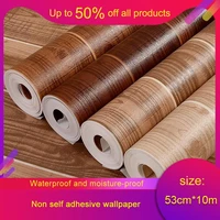 10m wood grain wallpaper imitation wood board bedroom ceiling chinese style living room clothing store 3d wood grain wallpaper