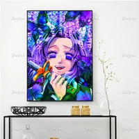 anime poster demon slayer wall art canvas painting hd cartoon prints modular pictures for living room floating frame home decor