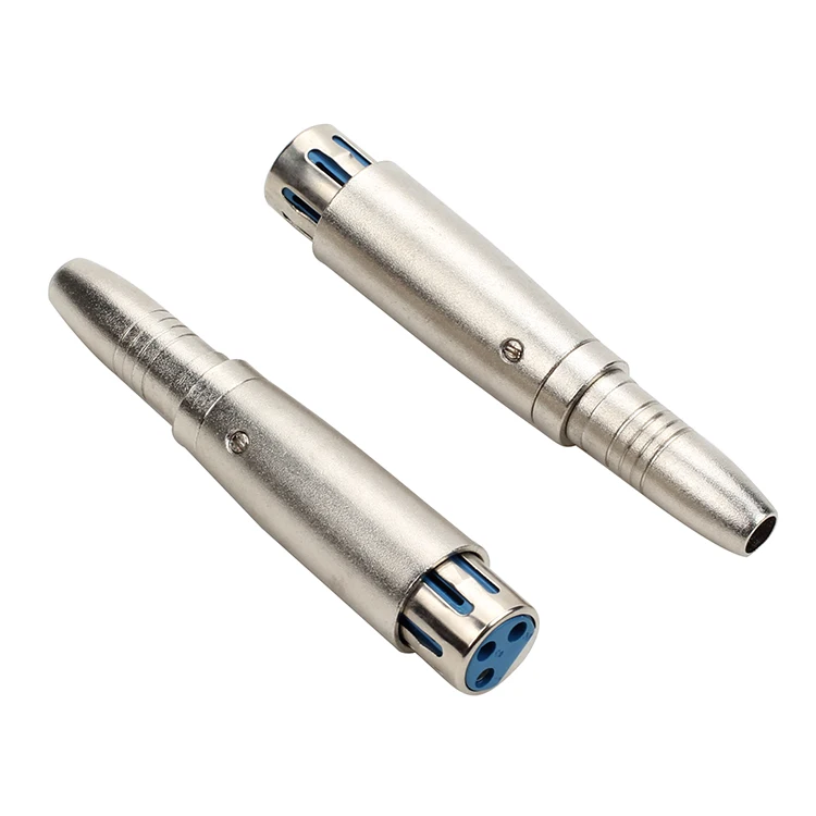 

3 pin XLR Female to 1/4" 6.3/6.5 mm Mono Female AUX Jack Microphone Audio Stereo Adapter Plug Mic Speaker Converter Top Quality