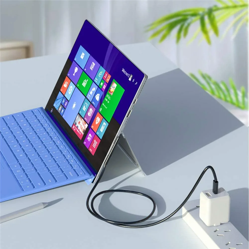 

HOT Cable For USB C To Surface PD Power Charge Cable Fast Charging Cable Adapter Charger For Type C To Surface Microsoft Surface