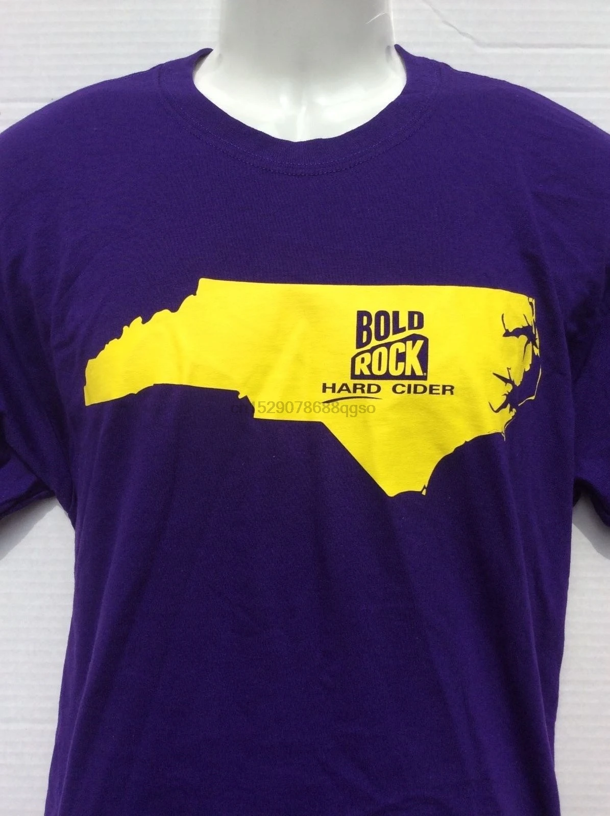 Bold Rock Hard Cider фиолетовая футболка sz L distillery NC NORTH CAROLINA NWOTCool Повседневная pride модная