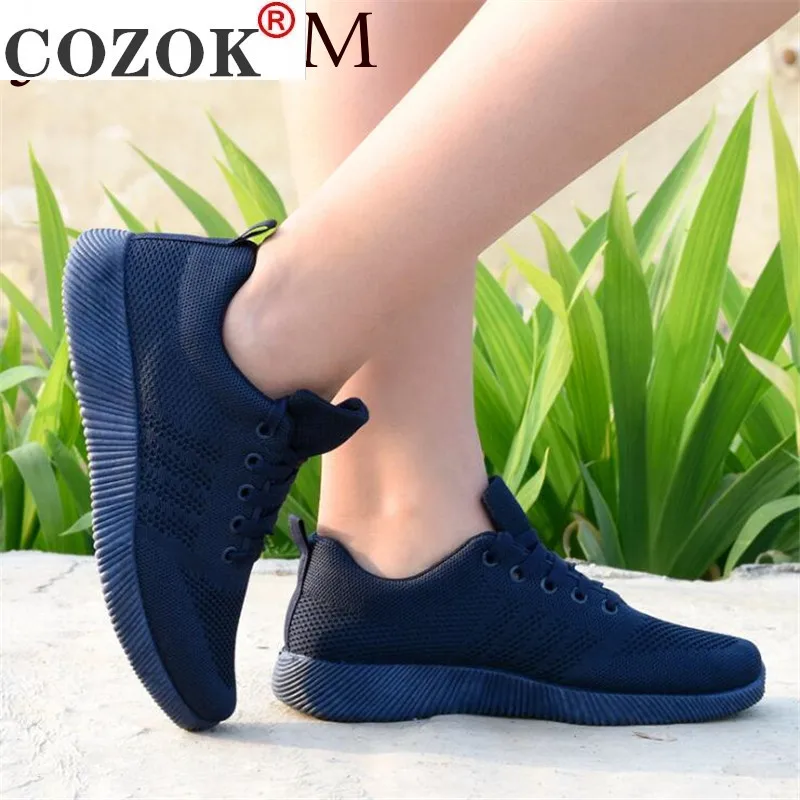 Женские кроссовки на платформе черные сетчатые повседневные весенне-летние 2020 |