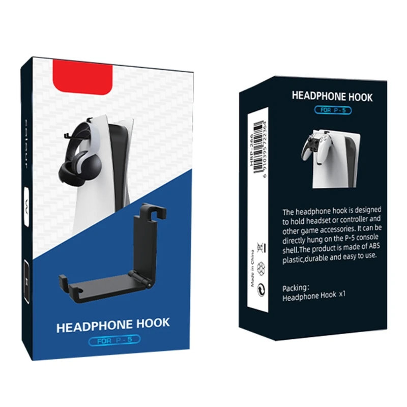 

Headset Hook Stand for PS5, Headphone Holder Hanger for Gaming Controller, Gamepad & Other Gaming Accessories