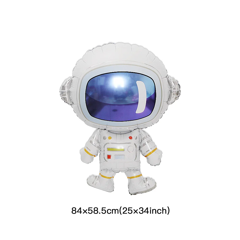 Balloon02 Для детей астронавт космический корабль солнечные космические вечерние принадлежности Посуда баннер тарелка чашка соломенная скатерть обертка для кексов и т. Д - Цвет: Balloon02