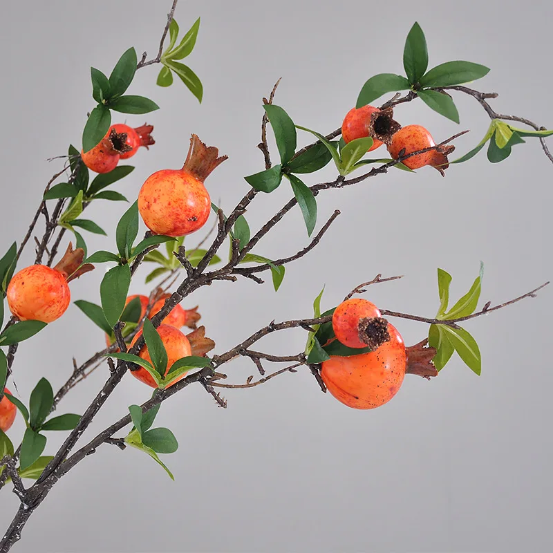 Гранатовая ветка искусственные фрукты цветы домашний декор для фермерского дома