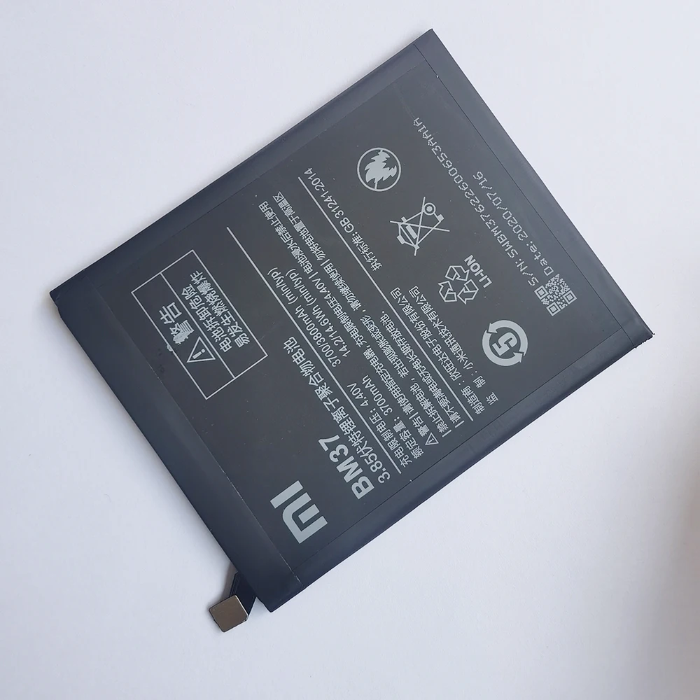 2020 год 100% оригинальный аккумулятор xiaomi BM37 3800 мАч для Xiaomi Mi 5S Plus MI5S