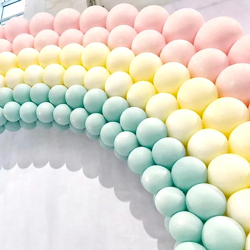 50pcs 5inch Multi-Color Latex Balloons Wedding Birthday Baby Shower Girls' Han Anniversary Party Macaron Balloon Decor Favor | Дом и сад