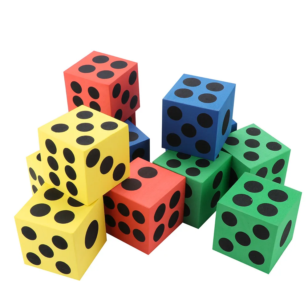 

Game Sided Learn Soft Spot Dice Toy 12Pcs Eva Play Blocks Dice Kid Six Foam Education